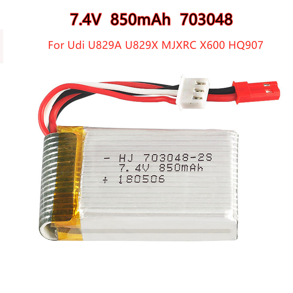 Rc Hobby Vehicles - 1-5個2s 7.4v 850mah 703048リポバッテリーudi U829A U829X