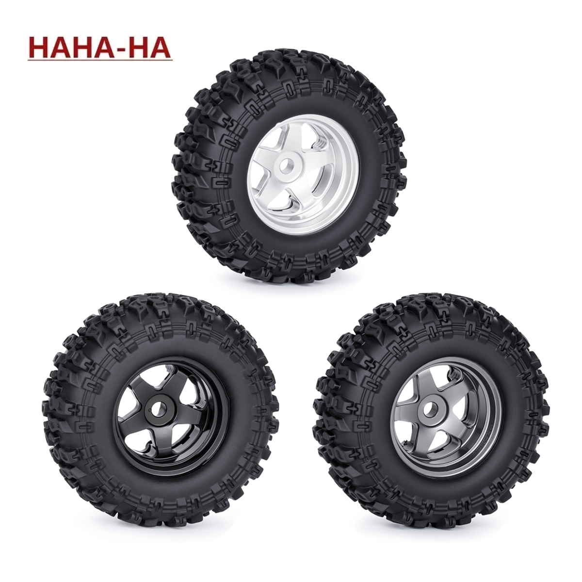 Wheel Rim Rc - 0.7インチアルミ5スポークビードロックホイールリムタイヤセット 1/30 RCクローラーカー SCX30 ジープラングラーJLU フォードブロンコ