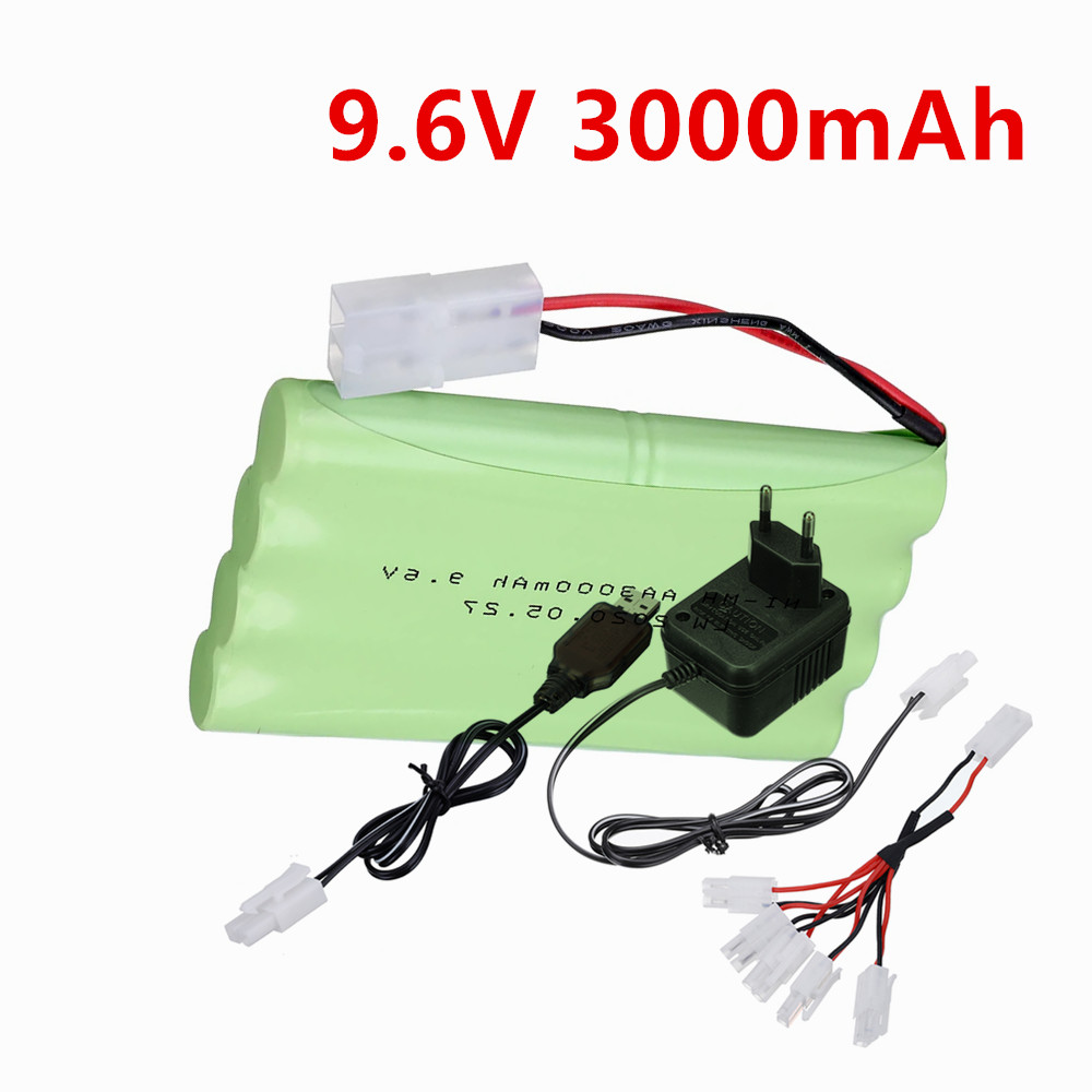 Rc Hobby Vehicles - 9.6V 3000mah NiMHバッテリーまたは9.6V充電器、RCボート、RCカー、戦車玩具、照明、模型車などに。