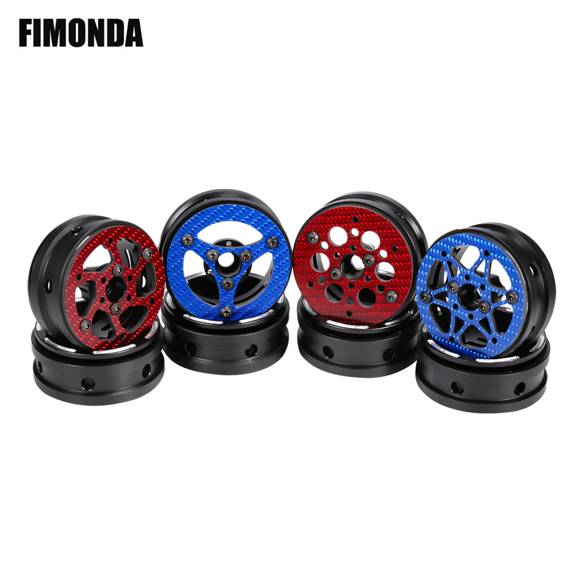 Wheel Rim Rc - カラフルなカーボンファイバーホイールリム,1:10 rcクローラー用,Cig cheerラグ,scx10 pro,capra vs4,trx4,gspeed v3,comp
