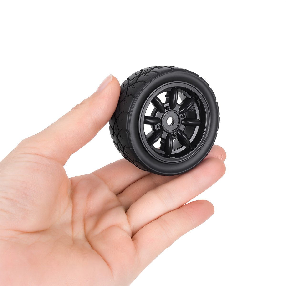 57MMラバータイヤプラスチックホイールリム、12mm六角ア - Wheel Rim Rc のレビューと価格