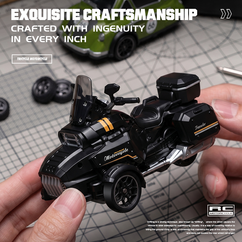 1:43 RC ドリフト三輪オートバイ 15KM/H 高速  - Rc Hobby Drift Car のレビューと価格