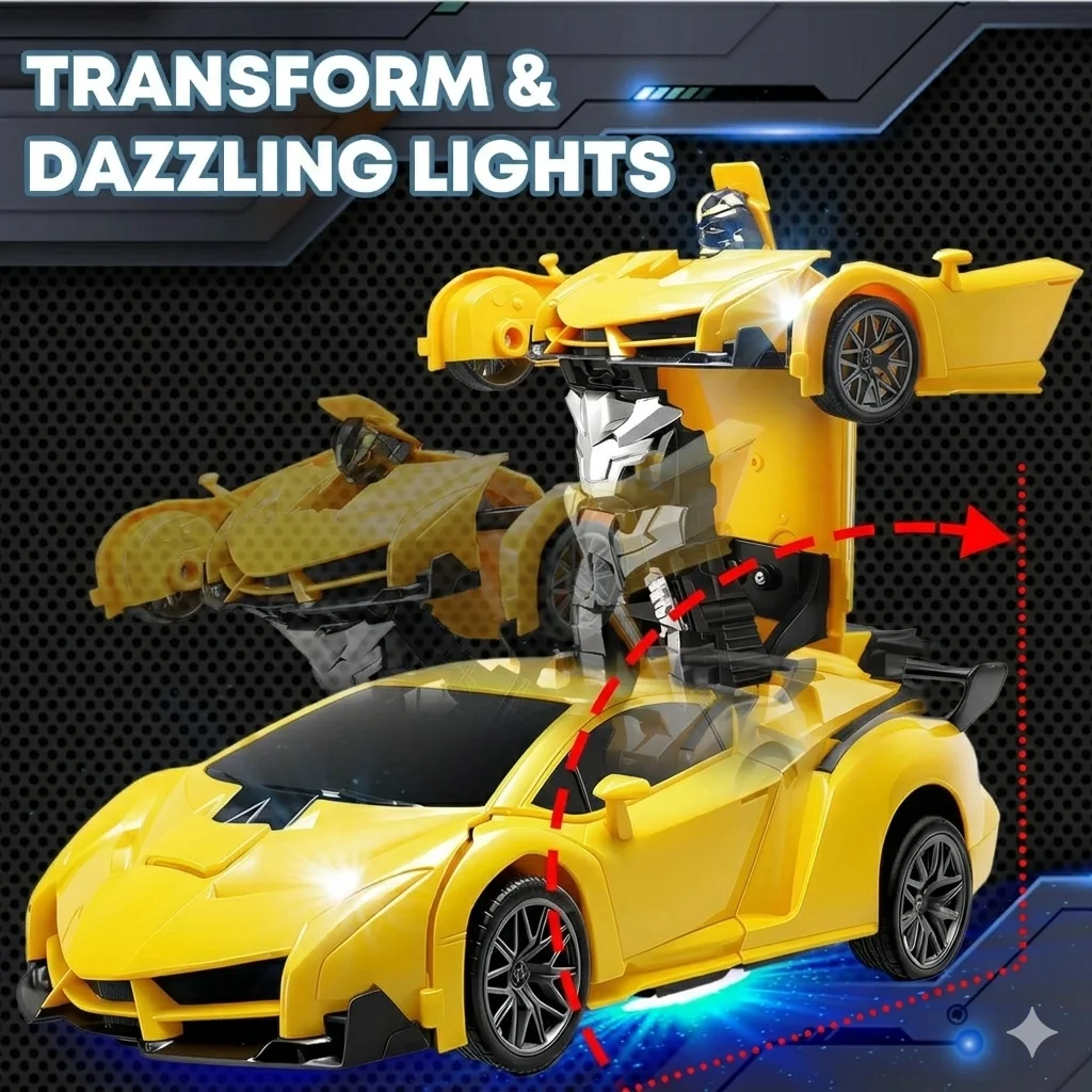2in1 RC変形カーロボット ラジコン変形レーシングカー  - Rc Hobby Drift Car のレビューと価格