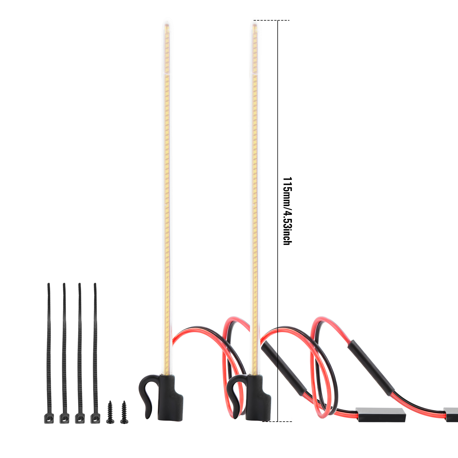 ModRax 2個入り LED RCアンテナライト、カット可 - Rc Hobby Workbench のレビューと価格