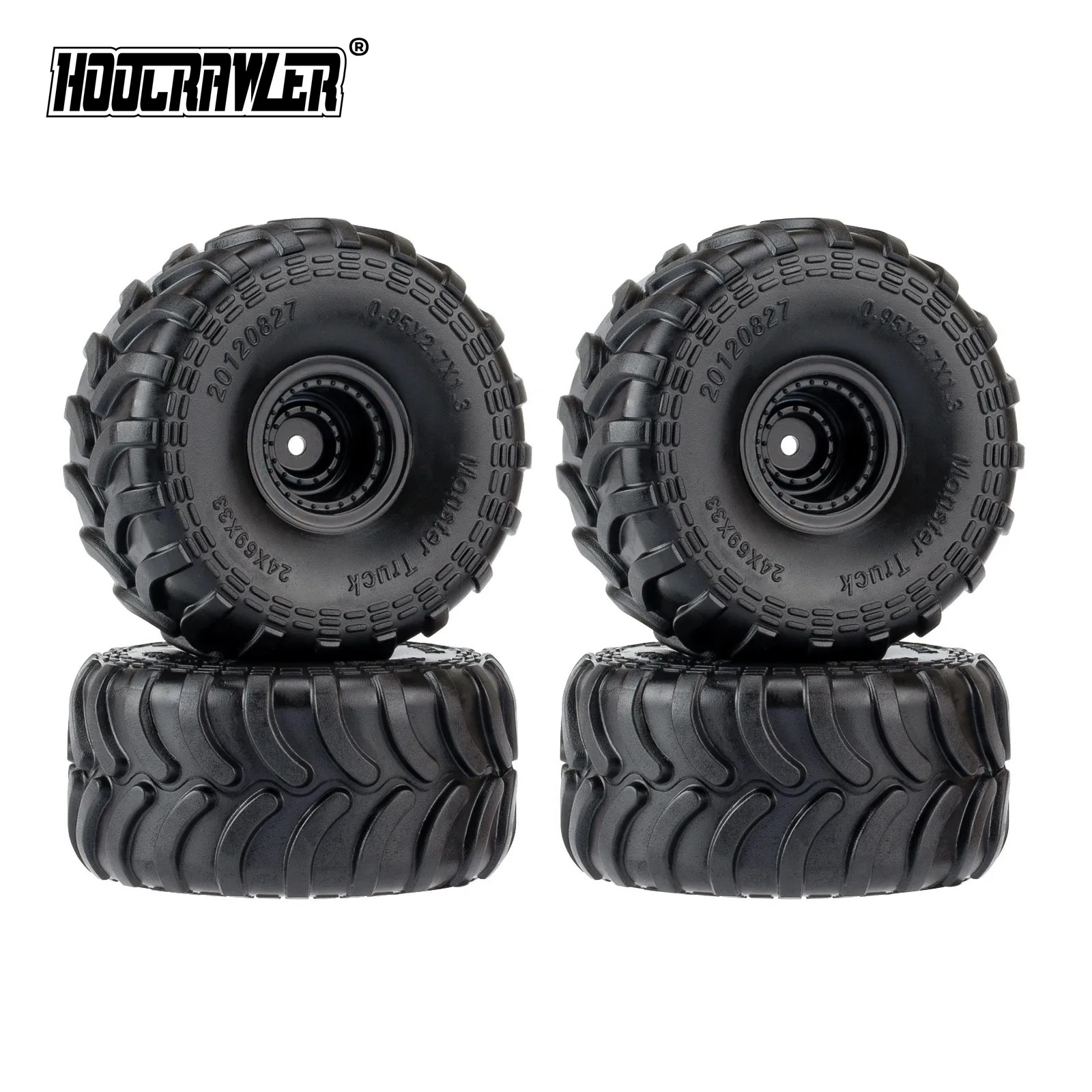 4個入りモンスタートラックタイヤ、ホイールリム付き、1:24 - Wheel Rim Rc のレビューと価格
