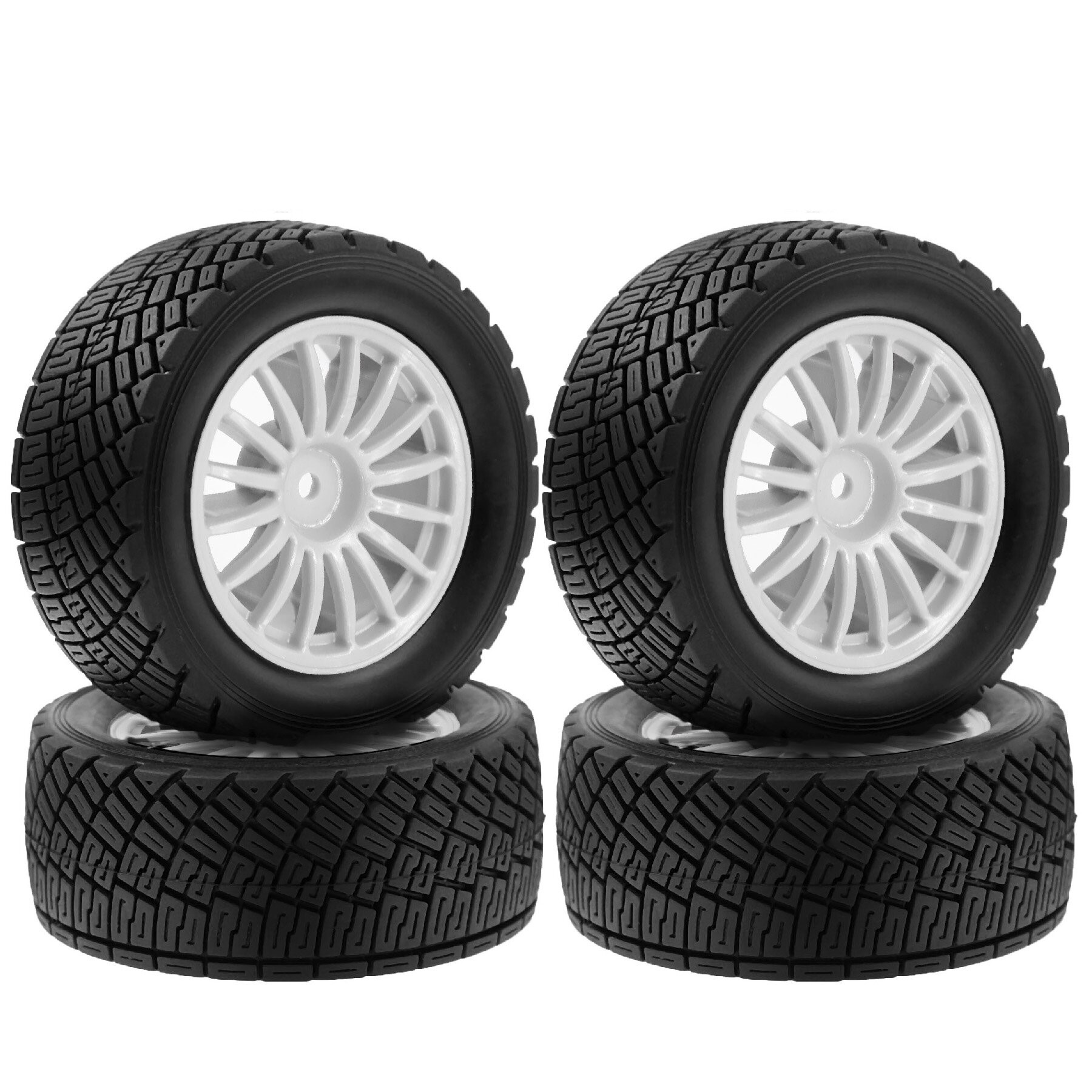 78mm 1/10 RCラリーラバータイヤ＆ホイールリム 1 - Wheel Rim Rc のレビューと価格